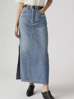Levi's Long Denim Skirt XS 23W